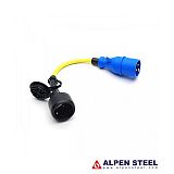 Adapter Cord 16A/250V-CEE plug/Schuko Coupling