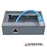 Wall mounted enclosure for 65 x 120 mm GX-panels