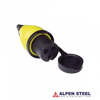 Plug 16A/250Vac (2p/3w) for Power Inlet stainless steel 16A